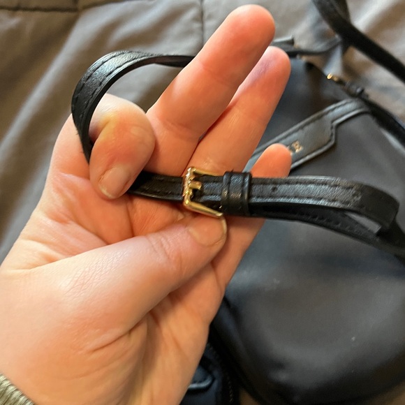 Rownyeon nylon black compact crossbody bag with attached pouch - Picture 11 of 11